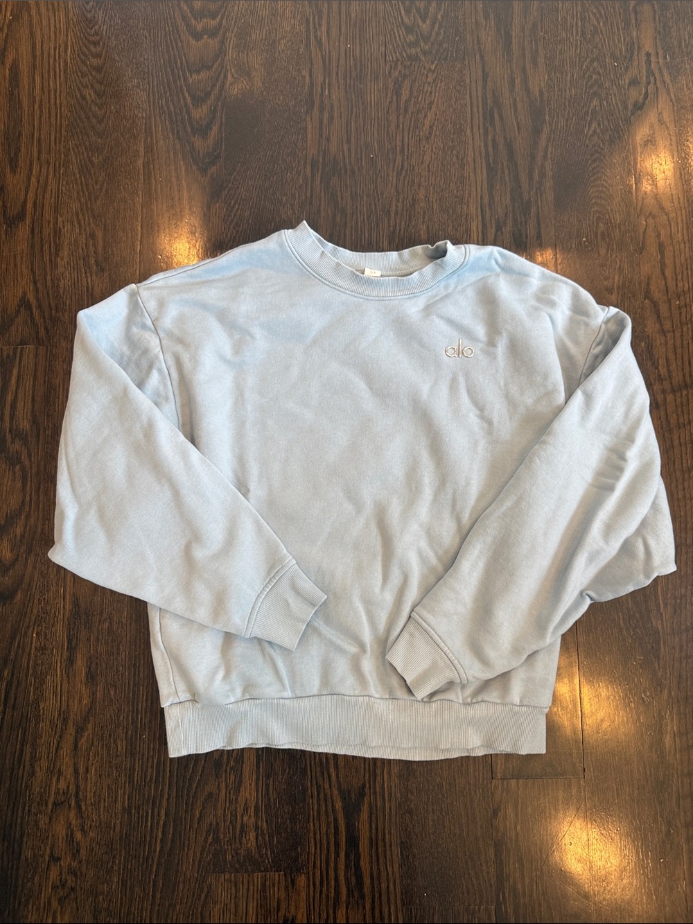 ALO Yoga Pastel Blue Accolade Crewneck Sweatshirt